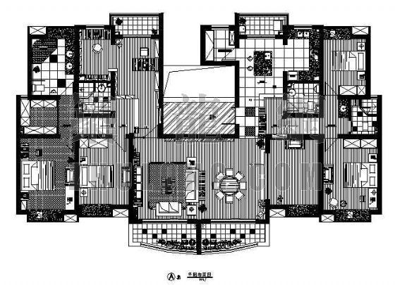 错层住宅的装修资料下载-某大型错层装修图