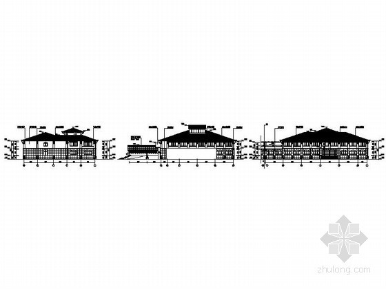 [三亚]某二层欧式高尔夫会所建筑施工图-图6