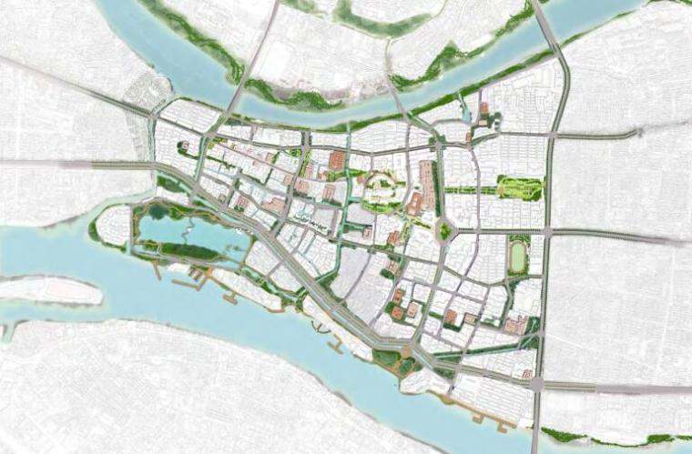 [广州]岭南水城概念城市景观规划设计-开放空间