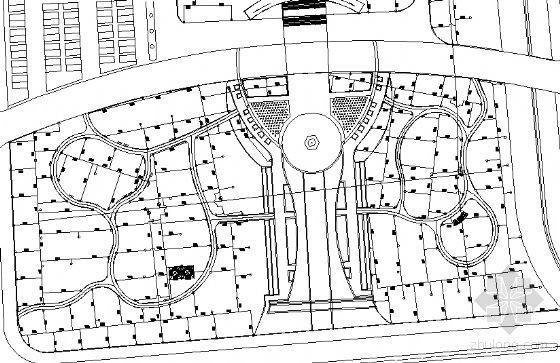 自动喷灌水电施工图资料下载-某广场自动喷灌设计图