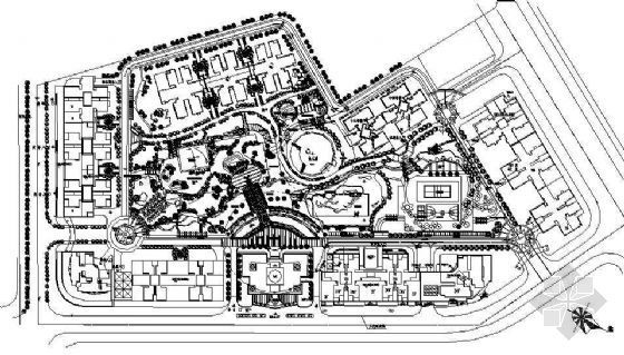 重庆城市用地布局规划案例资料下载-重庆城市花园小区景观施工图