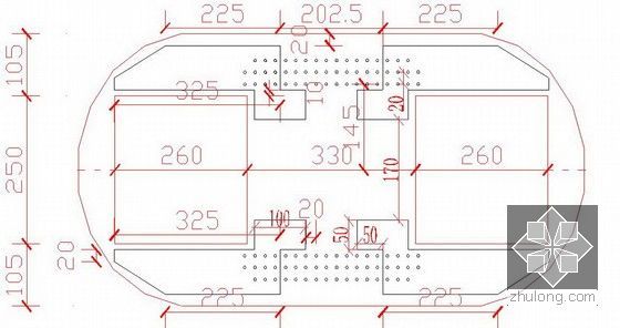 [湖南]新规范编制高铁特大桥连续梁悬浇施工方案（中交，2012）-临时支座临时锚固示意图