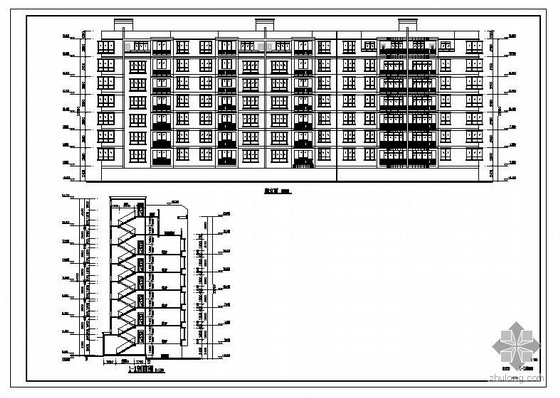 10层建筑结构图资料下载-某7层框架异型柱住宅建筑结构图