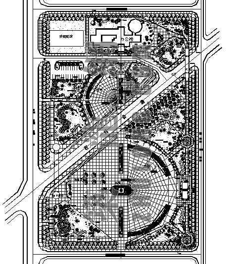 小型冷库设计方案图纸资料下载-文化广场规划设计方案图纸