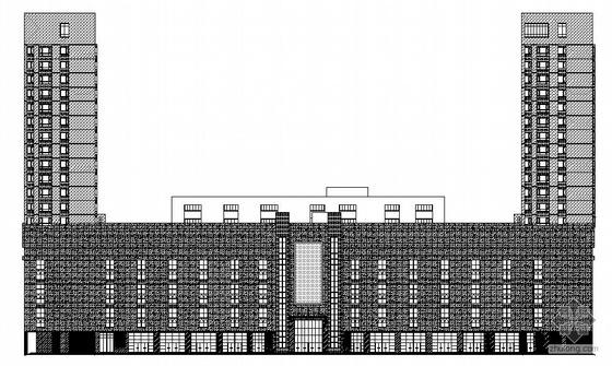 某综合建筑水暖资料下载-东北某十八层综合大厦建筑结构水暖电施工图(带换热站)