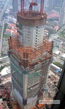 安全工作总结模板资料下载-上海某超高层大厦工程工作总结（鲁班奖 金钢奖 492m）