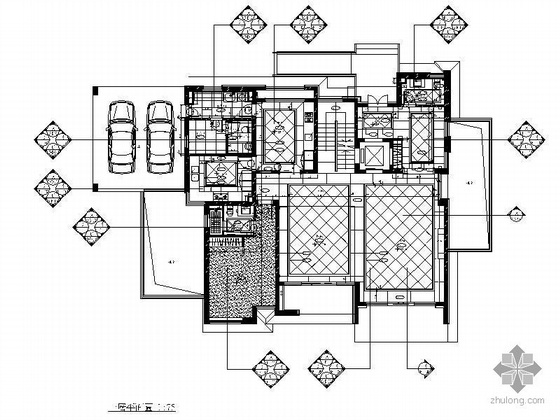 装饰墙剖图资料下载-[苏州]三层豪华公寓设计装修图
