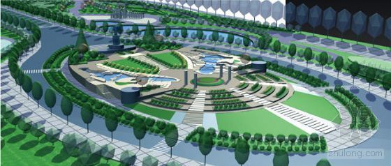 广场景观设计方案CAD资料下载-某文化广场景观设计方案