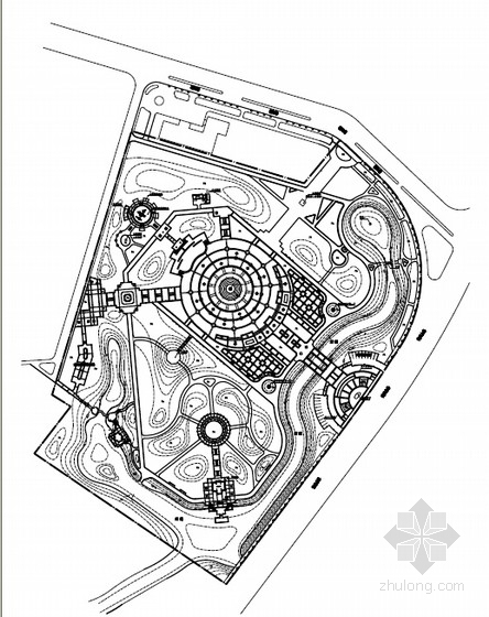 景观规划设计CAD图纸资料下载-宜兴公园景观规划设计
