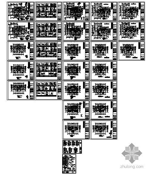 广西商住楼施工图结构图资料下载-某商住楼住宅部分结构图