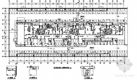 地下室停车接送平面资料下载-某地下室通风防排烟平面图