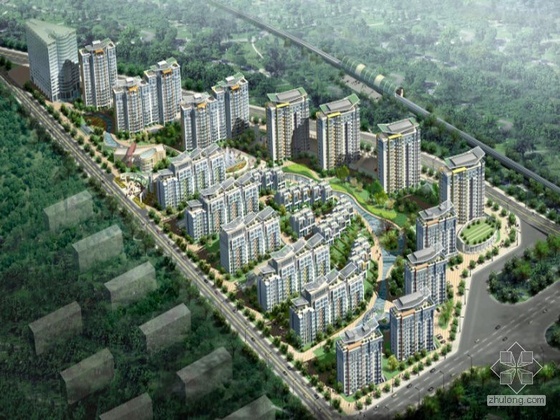 小区燃气总平面布置图资料下载-[北京上地]某高档住宅小区总规划方案设计文本