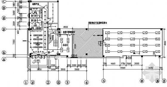 柳州办公室装修设计资料下载-某办公室装修电气图