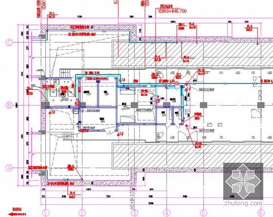 [湖南]2014地铁机电安装及设备区建筑装修工程量清单及  招标文件（含详细图纸）-给排水及消防平面图