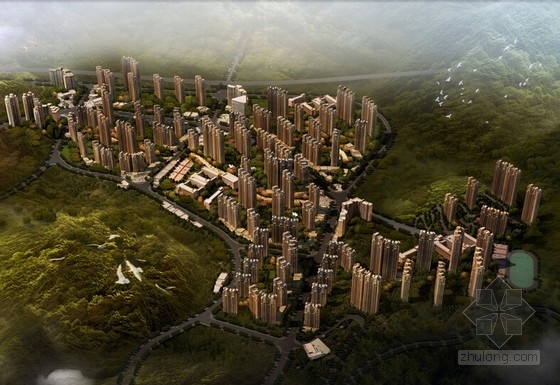 贵州住宅方案文本资料下载-[贵州]大型生态宜居住宅区规划及单体建筑设计方案文本