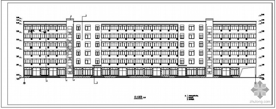 某车库改宿舍结构设计图资料下载-潍坊某框架公寓建筑结构图