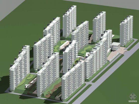 北京院高层住宅建筑施工图资料下载-[北京西郊]某知名设计院设计大兴某村项目规划方案（带实景照片）