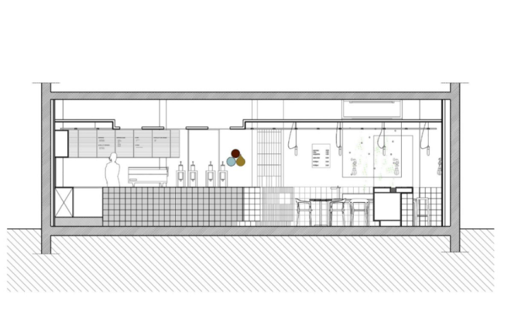 CafeCoutumeAoyama咖啡馆室内设计方案-立面图
