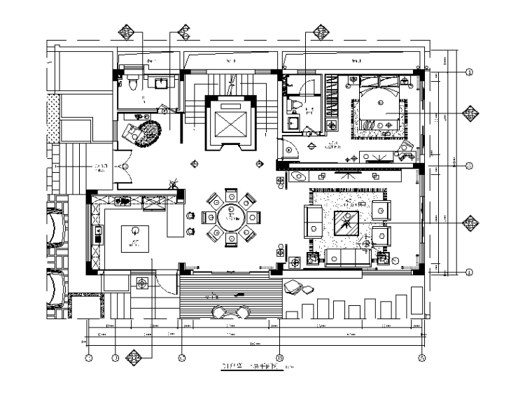 现代中式建筑施工图纸资料下载-现代简约风格完整别墅设计施工图（含效果图）