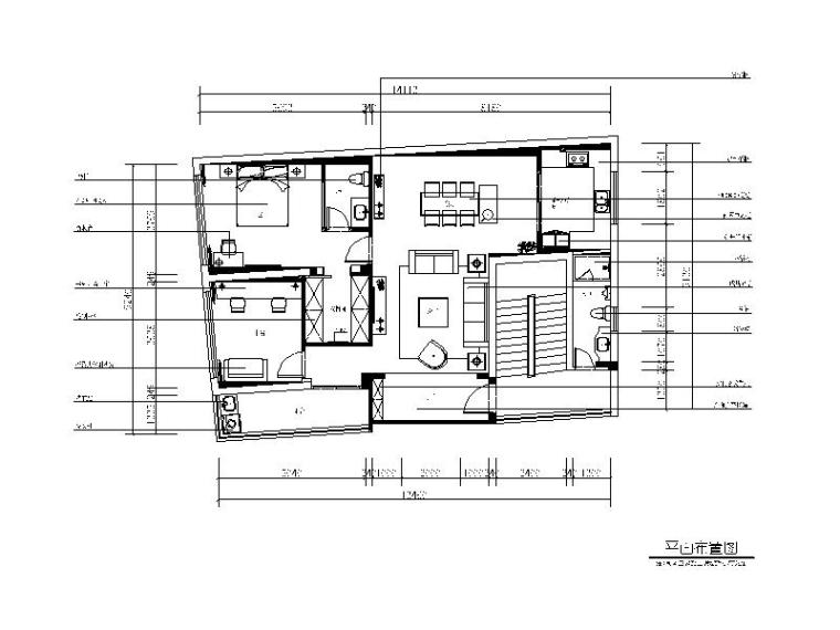 衣柜间装修效果图资料下载-[福建]样板间设计CAD施工图（含效果图）