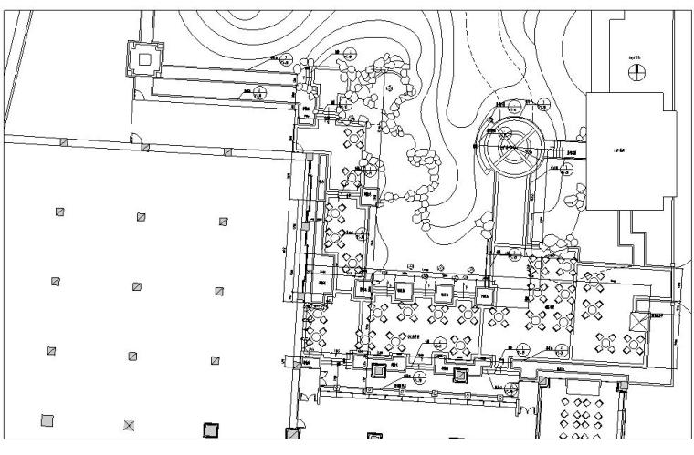 停车挡施工图资料下载-[北京]香格里拉饭店全套景观设计施工图（EDSA）