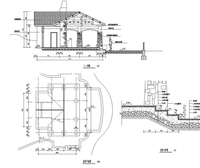 [江苏]南京香山美墅湖区工程全套景观设计施工图（L&A知名景观公司）-茶室详图