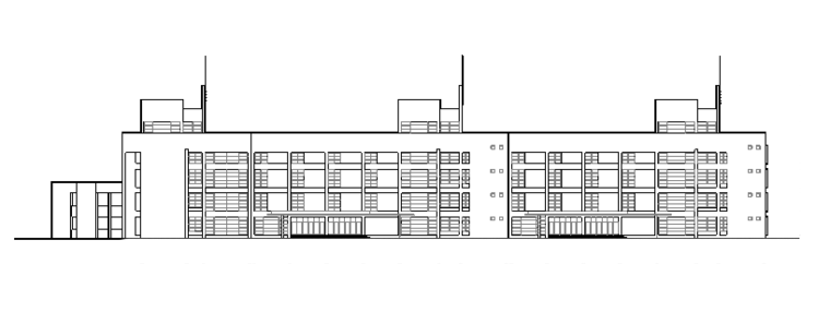 天台第二小学建筑设计资料下载-多层小学教学楼建筑设计图纸
