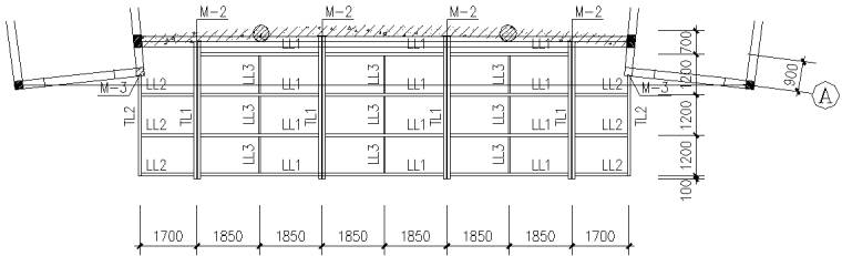 砖混框架结构办公楼施工图（CAD，9张）_4