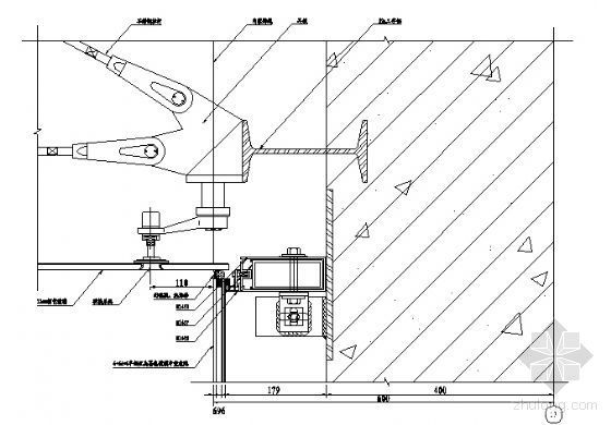 高层玻璃幕su资料下载-点式幕墙与玻璃幕收口节点