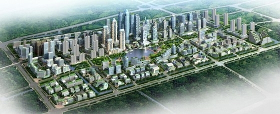 商业规划中心区规划资料下载-[江苏]大型商业区规划及单体设计方案文本