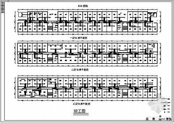 钢材市场设备基础施工方案资料下载-上海某钢材市场空调平面布置图
