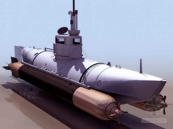 潜水艇3D模型资料下载-潜水艇3D模型
