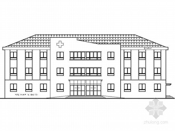 医院扩初说明资料下载-某乡卫生院三层门诊楼扩建建筑扩初图