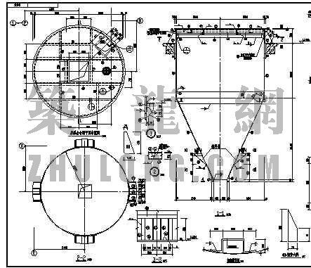 电梯钢构图资料下载-钢筒仓结构图