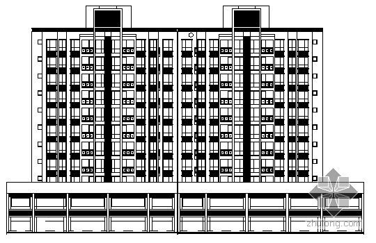 现代风格11层住宅楼小区资料下载-某十一层住宅楼建筑施工图