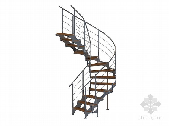 CAD模型旋转楼梯资料下载-旋转楼梯3D模型下载