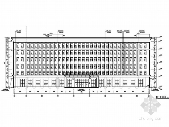 板式建筑办公大楼资料下载-[北京]六层框架结构船舶公司综合办公楼结构施工图（含建筑图）