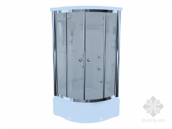 淋浴房隔断施工图资料下载-淋浴房3D模型下载