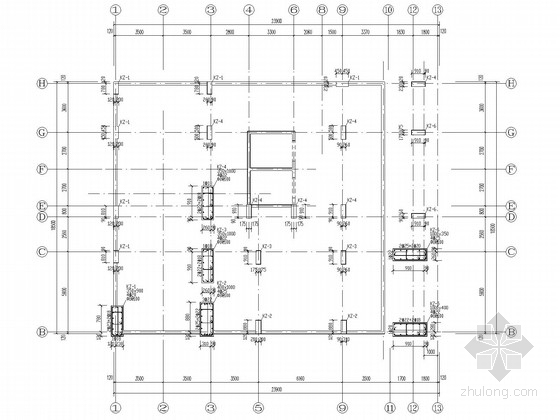 3层住宅建筑图资料下载-地下一层地上十三层框剪住宅结构施工图