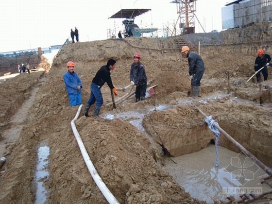上海地区基坑支护资料下载-[上海]住宅基坑开挖支护施工技术（土钉墙）