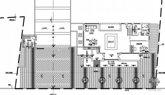 住宅入口cad资料下载-[贵州]某住宅区入口景观设计施工图