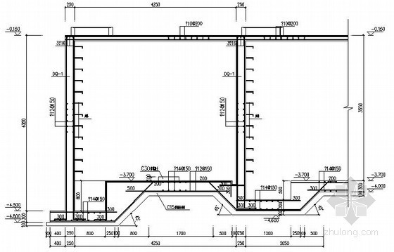 水池池壁施工图资料下载-消防水池、泵池结构施工图