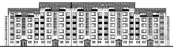 六层带阁楼坡屋顶住宅建筑资料下载-某五层带阁楼的住宅建筑施工图