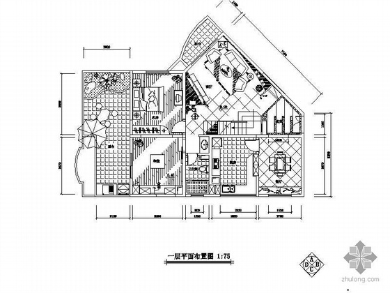 两层小别墅室内设计图资料下载-某两层别墅装修图