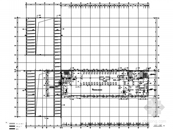 [安徽]高层市级框架结构医疗综合楼建筑施工图（知名设计院）-高层市级框架结构医疗综合楼建筑平面图