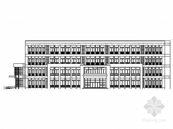 四层建筑教学楼施工图资料下载-[江苏]盐城某小学四层教学楼建筑施工图