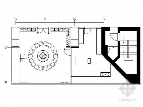 餐厅厨房设计CAD资料下载-套房餐厅厨房装修图
