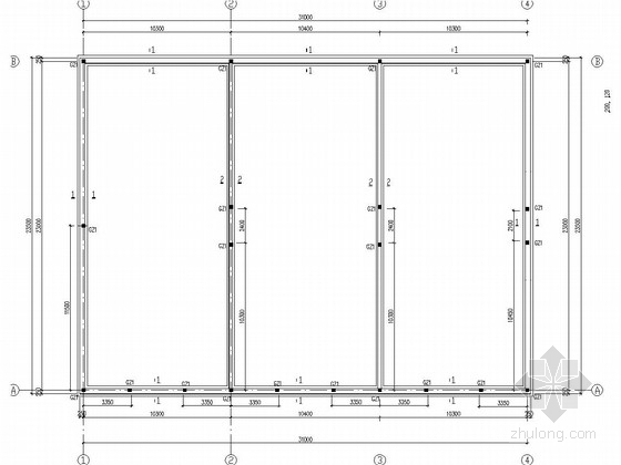 2层砖混结构仓库施工图资料下载-单层砌体结构库房结构施工图