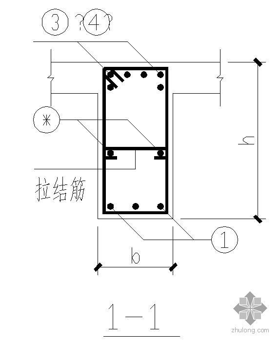 某框架梁的节点构造详图要求- 