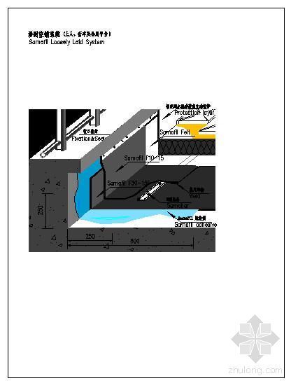 正置式屋面施工资料下载-某倒置式屋面节点详图